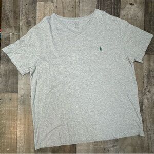 Polo Ralph Lauren Gray V Neck Tee size XL